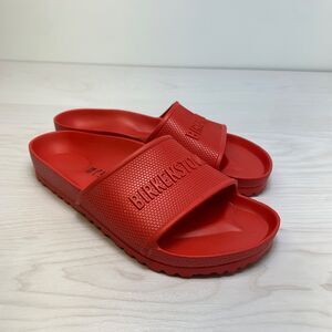 Birkenstock Barbados EVA Slides Sandals Slip On Active Red Size 38 Womans US 7